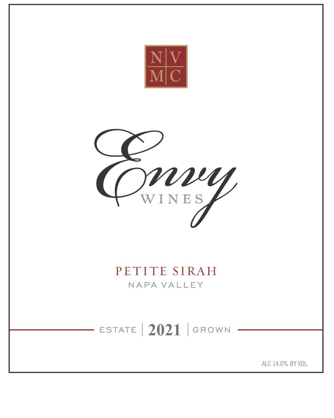 2021 Petite Sirah bottle